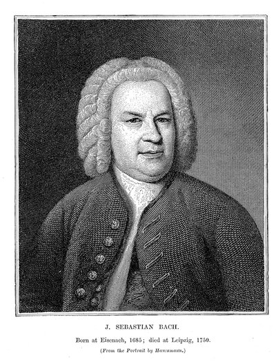 Johann Sebastian Bach 1685-1750, tysk kompositör och organist, 1746 av Unbekannt