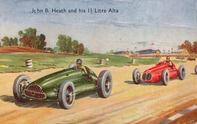 John B. Heath och hans 1 12 liters Alta, c1953 av Unbekannt