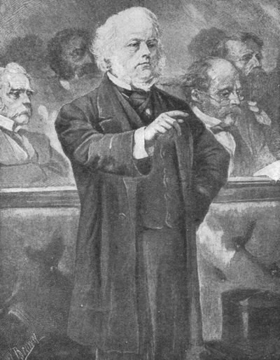 John Bright talar i underhuset, c1880-talet, 1901. av Unbekannt