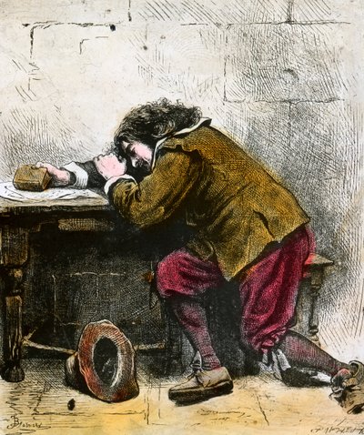 John Bunyan drömmer, 1600-talet sent 1800-tal eller tidigt 1900-tal av Unbekannt
