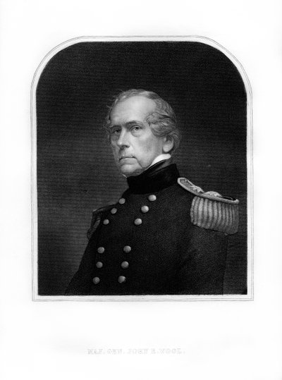 John Ellis Wool, officer i USA:s armé, 1872 av Unbekannt