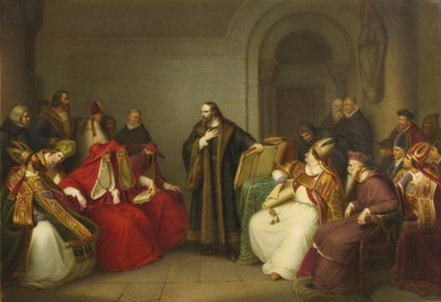 John Hus före konciliet i Konstanz, slutet av 1800-talet av Unbekannt