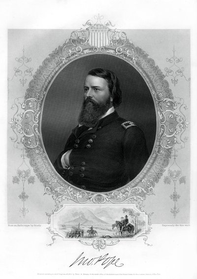 John Pope, unionsgeneral i det amerikanska inbördeskriget, 1862-1867 av Unbekannt