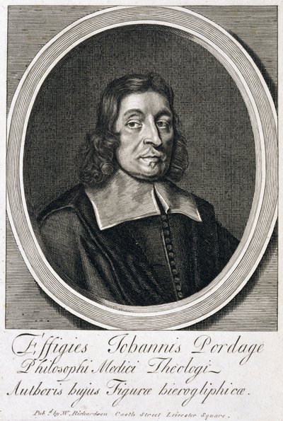 John Pordage, engelsk rektor, astrolog och mystiker, ca 1670-talet av Unbekannt