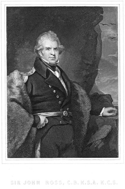 John Ross, brittisk polarforskare och sjöofficer, 1800-talet av Unbekannt
