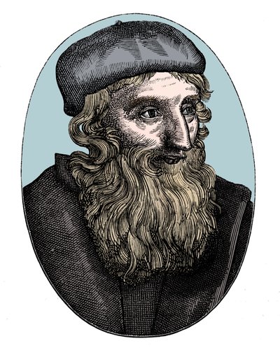 John Wycliffe, engelsk religiös reformator från 1300-talet, 1500-talet av Unbekannt