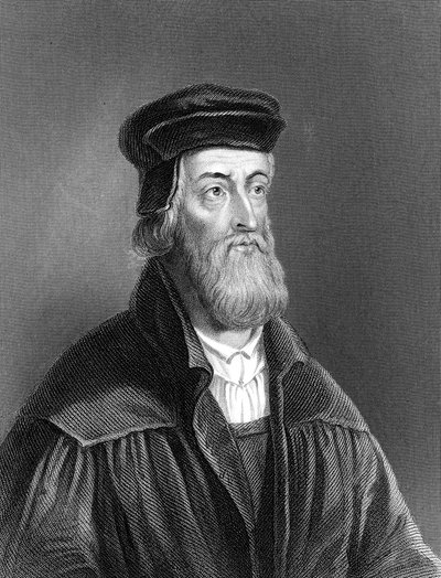 John Wycliffe, engelsk religiös reformator från 1300-talet, 1882 av Unbekannt