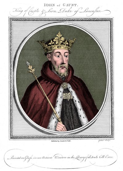 John of Gaunt, hertig av Lancaster 1340-1399 av Unbekannt