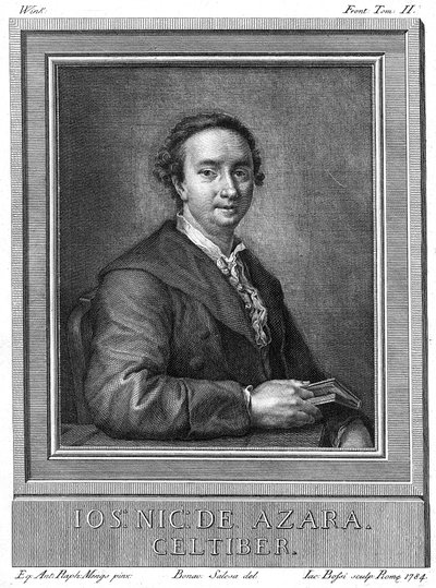 Jose Nicolas de Azara 1731-1804, spansk diplomat och beskyddare av konst och litteratur, 1784 av Unbekannt