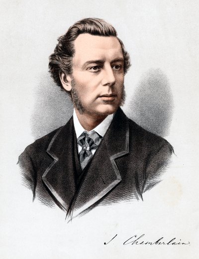 Joseph Chamberlain, brittisk politiker, ca 1880. av Unbekannt