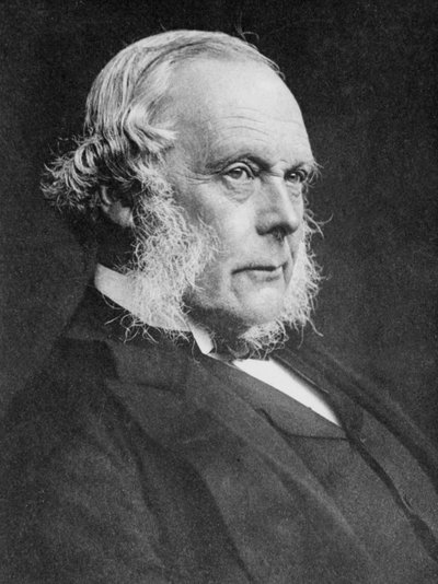 Joseph Lister, engelsk kirurg och pionjär inom antiseptisk kirurgi, c1890 av Unbekannt