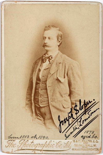 Joseph Sloper, engelsk uppfinnare av Unbekannt