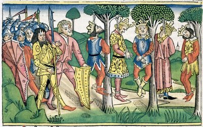 Josua 10:16-27: avrättningen av de fem kungarna av Unbekannt