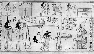 Dom över de döda, från templet i Deir-el-Bahari, Egypten, c1025 f.Kr. 1936 av Unbekannt