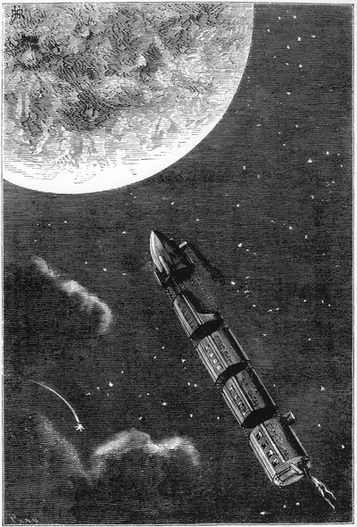 Jules Verne 1828-1905, Från jorden till månen, 1865 av Unbekannt
