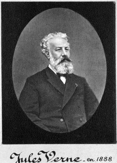 Jules Verne, fransk äventyrs- och science fiction-författare, 1888 av Unbekannt