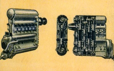 Junkers 700-800 hästkrafter dieselflygplansmotor, 1932. av Unbekannt
