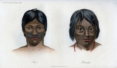 Juri och Botocudos, från Brasilio-Guarani-nationen, 1848 av Unbekannt