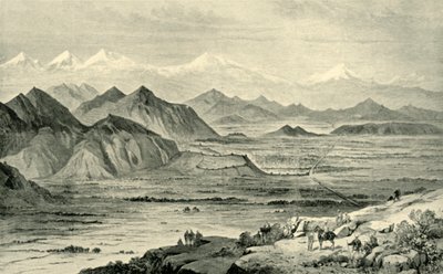 Kabul, tittar norrut från kullen ovanför det brittiska lägret vid Beni Hissar, 8 oktober 1879, 1901. av Unbekannt