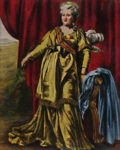 Kejsarinna Katarina II av Ryssland 1729-1796. - Målning av Lewitzky, 1934. av Unbekannt