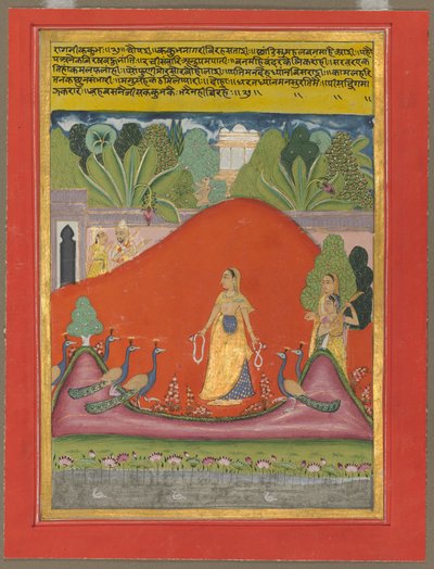 Kakubha Ragini, ca. 1750. av Unbekannt