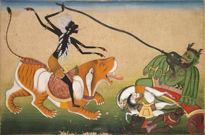 Kali Attasiking Nisumbha, ca. ೧೭೪೦. av Unbekannt
