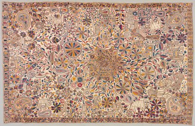 Kantha ceremoniellt täcke, 1800-tal. av Unbekannt