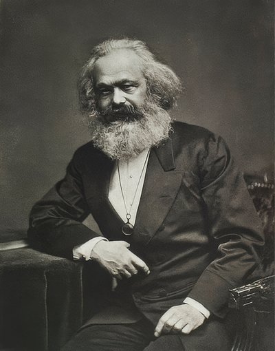 Karl Marx. Omkring 1880 av Unbekannt