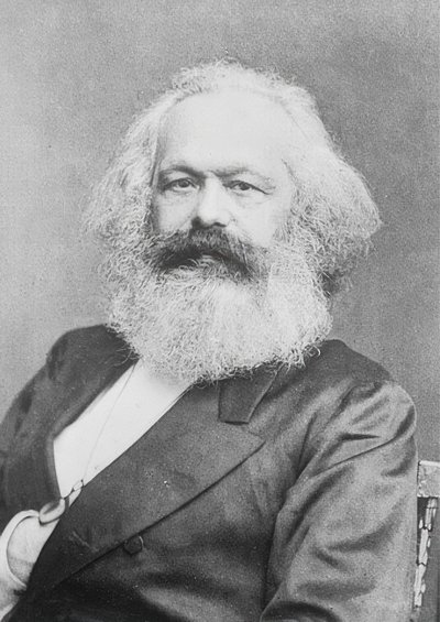 Karl Marx. Omkring 1880 av Unbekannt