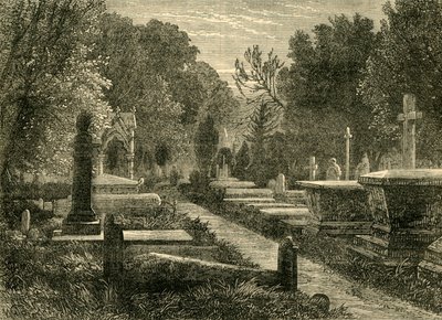 Kensal Green Cemetery, c1876. av Unbekannt