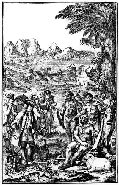 Khoikhois byter boskap, Sydafrika, 1931 av Unbekannt
