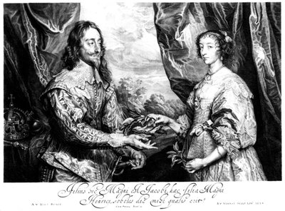 König Karl I. 1600-1649 und Königin Henrietta Maria 1609-1669 von Unbekannt