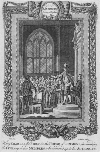 Kung Karl den förste i underhuset, c1787 av Unbekannt