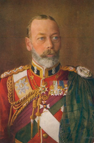 King George V 1865-1936 som överste för The Black Watch av Unbekannt