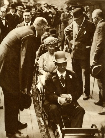 King George V och Queen Mary...British Empire Exhibition, Wembley, London, 1925, 1935. av Unbekannt