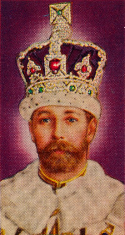 Kung George V vid sin kröning, 1911 1935 av Unbekannt