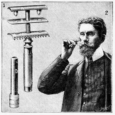 King Gillette rakhyvel med utbytbart blad, 1905 av Unbekannt