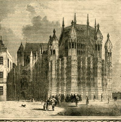 Kung Henrik VII:s kapell, 1881. av Unbekannt