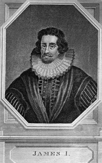 Kung Jakob I, 1566-1625 av Unbekannt