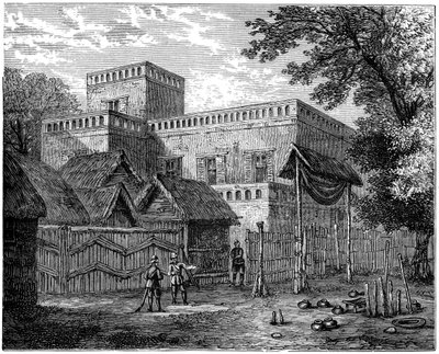 King Koffees Palace, Coomassie, Ashanti-kriget, Afrika, 1900 av Unbekannt