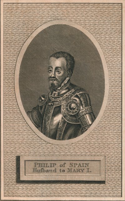 Kung Filip II av Spanien, make till drottning Mary I, 1793 av Unbekannt
