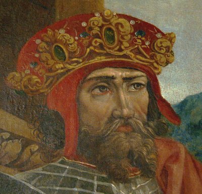 kung Wladyslaw II. Jagiello Detail, ca 1530 av Unbekannt