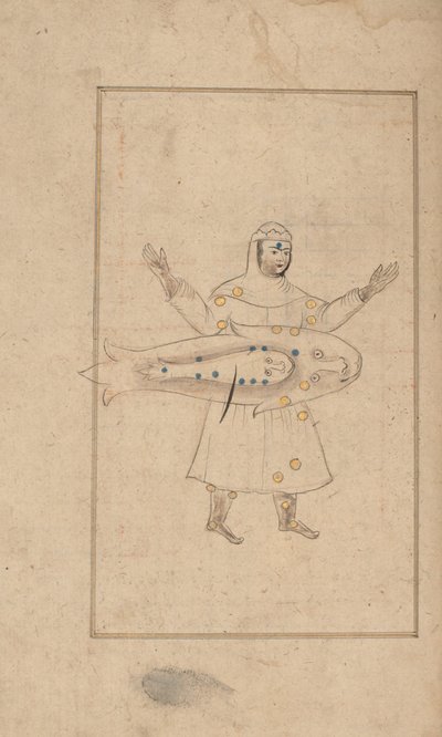 Kitab suwar al-kawakib al-thabita Book of the Images of the Fixed Stars of al-Sufi, 1700-talet. av Unbekannt