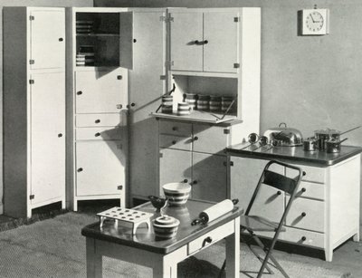 Köksmöbler av Heals, London, 1937. av Unbekannt