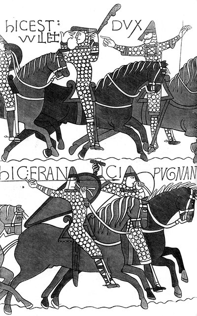 Riddare av Duc Guillaume, c1070 1849 av Unbekannt