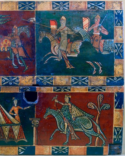 Riddare till häst och kung med falk, 1100-tal av Unbekannt