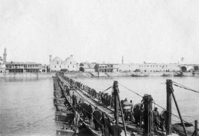 Kotah båtbro, Bagdad, Irak, 1917-1919 av Unbekannt