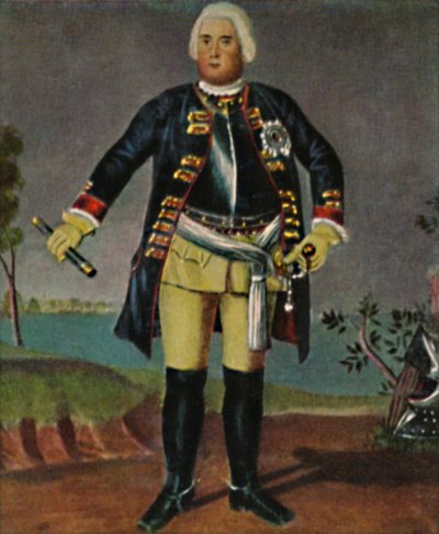 Kung Friedrich Wilhelm I. v. Preussen 1688-1740. - Gravyr efter målningen av Weidemann, 1934. av Unbekannt