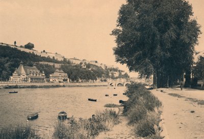 Kursaal och Pont de Jambes, c1900 av Unbekannt