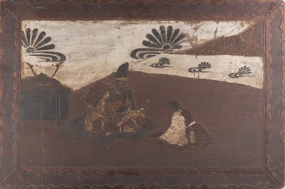 Kusunoki Masanari farväl och Fei Smura Seiren, 19:e linjen Tsuryo. av Unbekannt